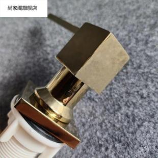 金色厨房水槽皁液器加长管免稀释洗涤剂洗洁精瓶子 按压器压头