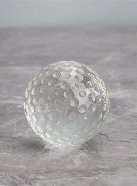 透明水晶高尔夫球摆件家居客厅办公室桌面装饰品男女朋友生日礼物