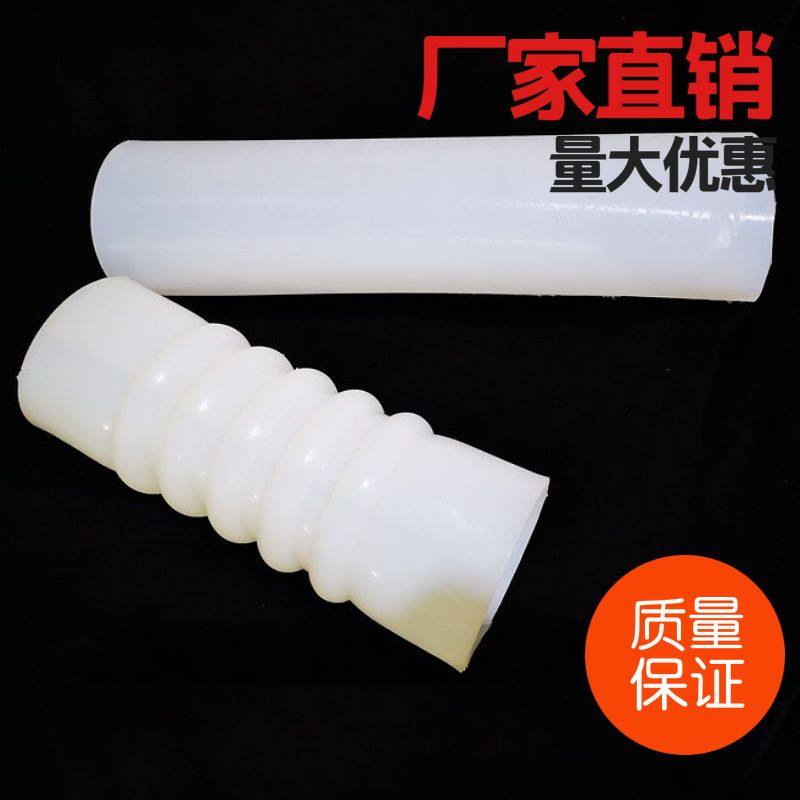 振动筛机出料口硅胶管硅胶软连接耐磨耐高温硅胶软管波纹硅胶管
