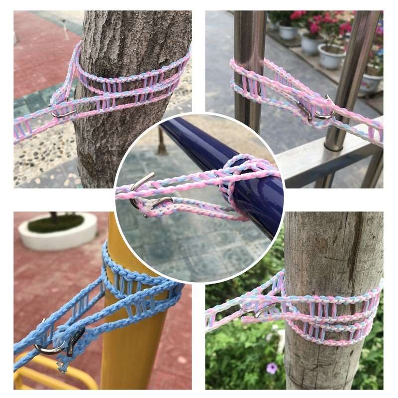凉衣绳拉紧扣加粗晾衣绳卡扣便携式旅行晒衣绳子室外带钩防风