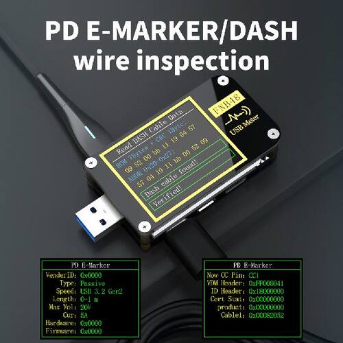 好货FNB48 PD Trigger Voltmeter Ammeter Current And Voltmeter