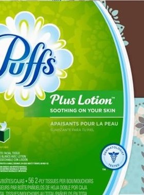 Puffs White Facial Tissues Plus Lotion