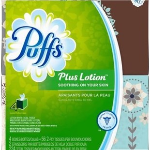 Plus Puffs Tissues Facial Lotion White