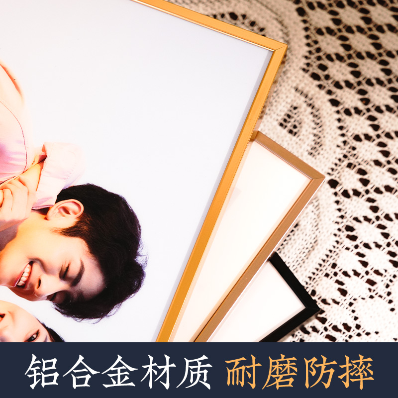 挂照片墙面装饰相框组合创意免打孔客厅卧室墙上拍立得相片ing风