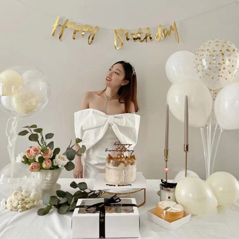 网红18岁成人礼生日布置装饰场景女孩气球派对38女神节仪式感布置