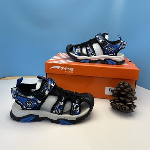 商场撤柜品牌儿童凉鞋 男童旋转扣沙滩鞋 男童包头凉鞋 0170春夏新款