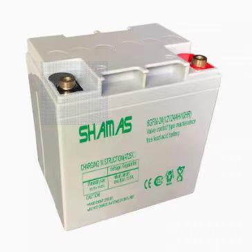 SHAMAS淞森蓄电池6GFM12V100AH38AH24AH17AH55A65AH应急UPS直流屏