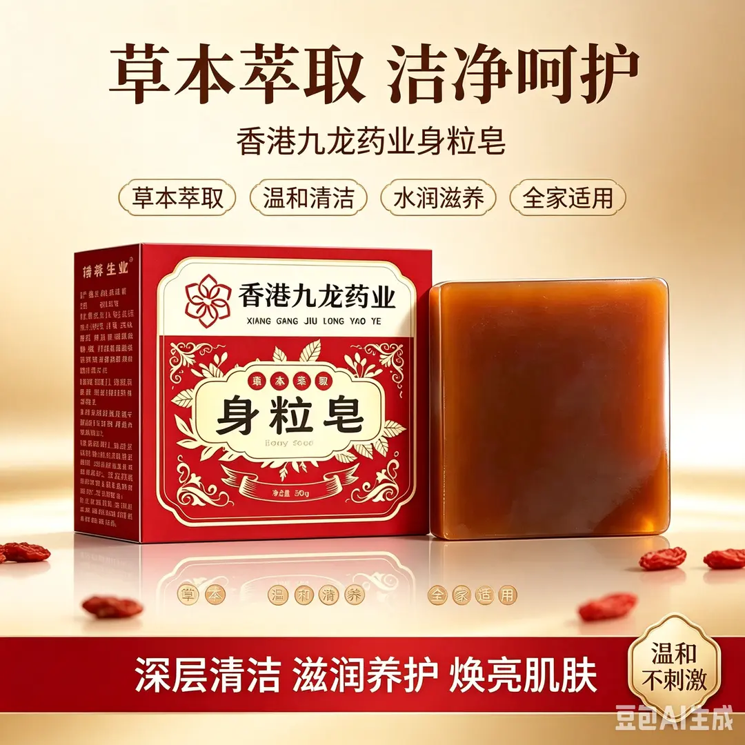 香港九龙药业克尤身粒皂全身通用