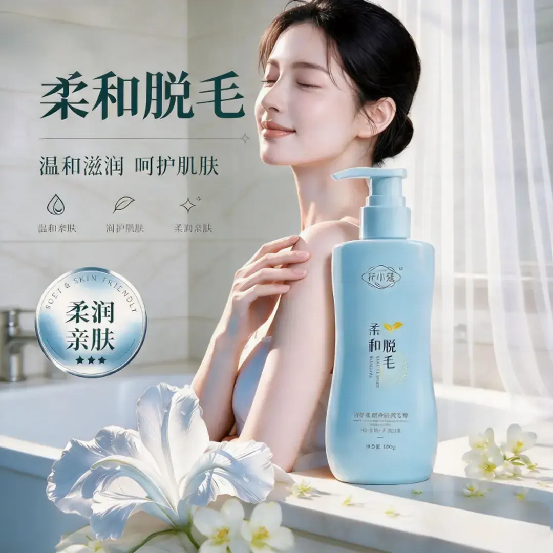 花小蔻润护柔嫩净肤脱毛膏清爽舒适嫩滑保湿柔润净透无痕全身通用