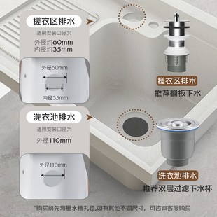 厂家a阳台洗衣柜双槽下水管不锈钢下水器面盆洗衣台排水管套装
