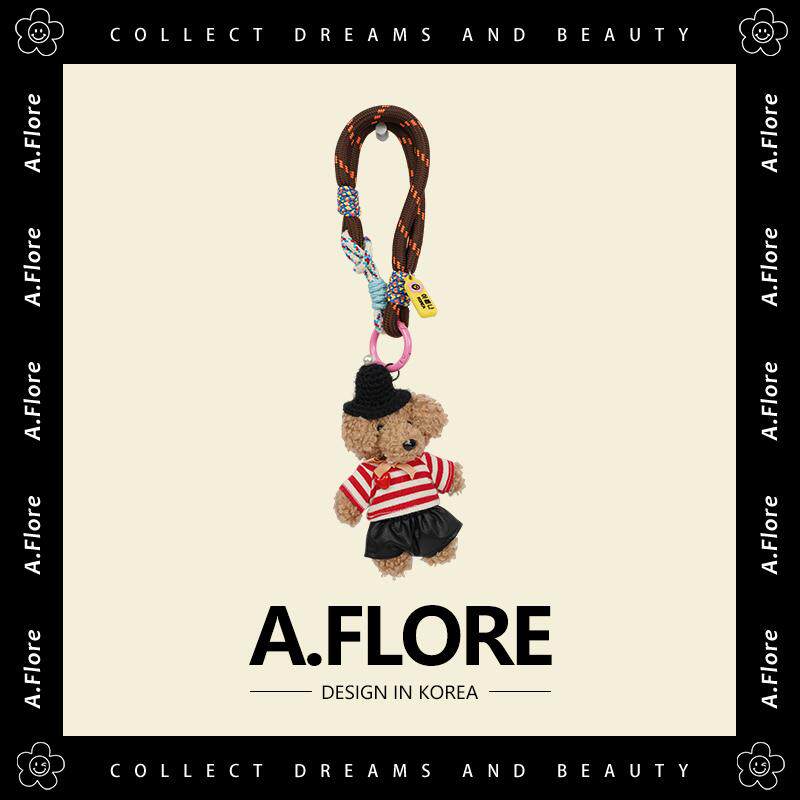 原创韩系质感熊玩偶挂件A.FLORE