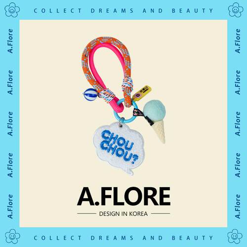 韩系可爱冰淇淋包包挂件A.FLORE