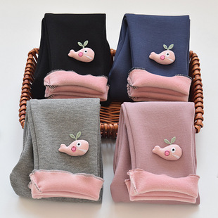 儿童保暖裤秋冬加绒衬裤男童打底裤内穿外穿秋裤加厚女童宝宝棉裤