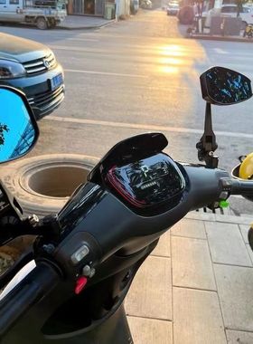 AOS4白色镜面后视镜九号F90m N70c 小牛UQI N1S电动车改装反光镜