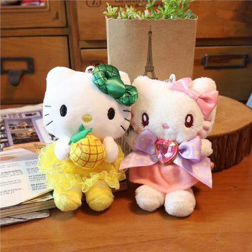 日本LORZ环球影城Hello Kitty凯蒂猫毛绒公仔包包挂件玩偶礼物