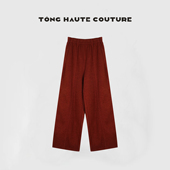 定制颜色羊毛休闲裤 YK165 新款 设计师百搭时尚 深昧 冬季