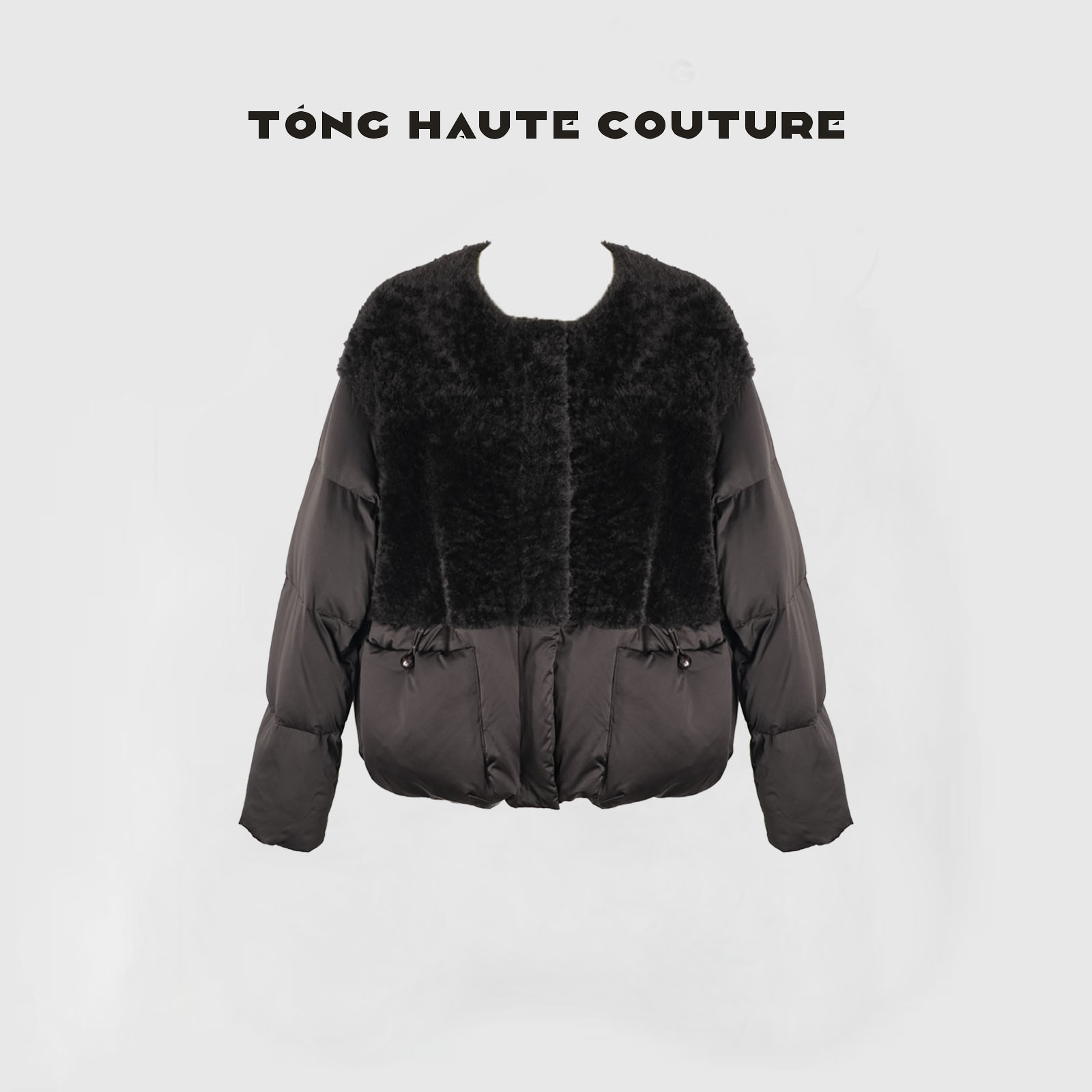 【】冬季新国标90白鹅绒拼接皮毛一体时尚鹅绒服 YW534