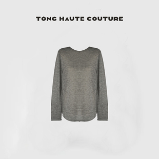 【暮云春树】25年秋季新款轻奢百搭高级感简约时尚针织上衣 YY515