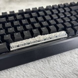 S925纯银十字架键帽机械键盘帽空格键个性潮流时尚送礼金属键盘帽