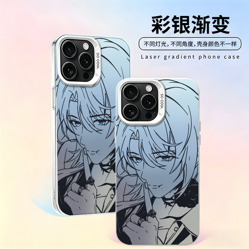 趣味手机壳个性适用苹果18彩银iphone16小米15红米K90华为M80防摔荣耀400二次元iqoo13一加ace5游戏高颜值