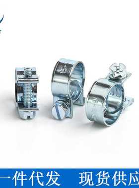 软管夹卡箍135PCS盒装迷你卡箍镀锌金属抱箍双耳抱箍