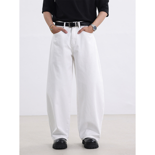 S123 长期主义白牛黑牛进口R*W风同源经典弯刀纯色牛仔裤