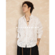 衬衫 S123 立体绣花镂空2025早秋小众设计透气长袖 痞帅休闲上衣