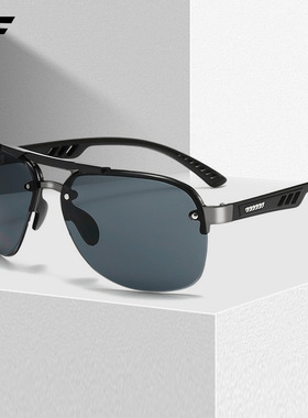 新款司机开车专用蛤蟆镜男士防晒太阳镜户外骑行金属时尚墨镜