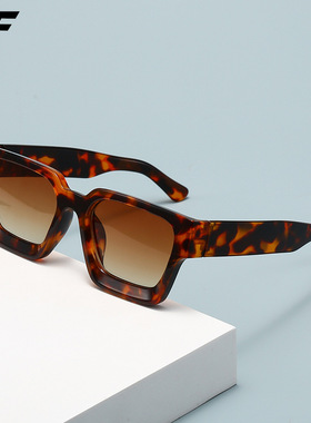 爆款简约欧美厚框太阳镜新款潮流方框外贸个性大框墨镜潮