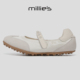 玛丽珍鞋 妙丽巨好看爆款 女2026春季 新款 MILLIE 平底米色单鞋