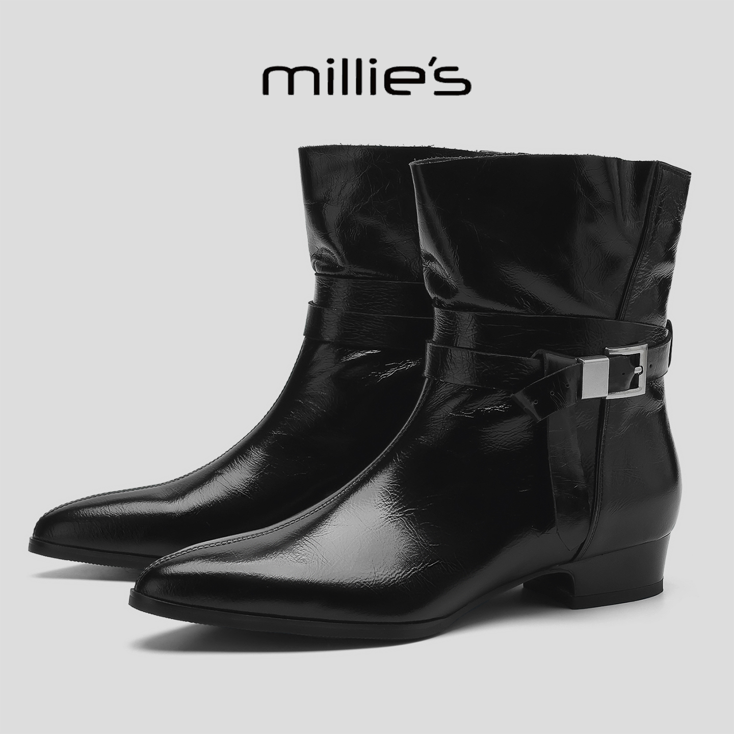 顺丰包邮妙丽加绒保暖显瘦短靴