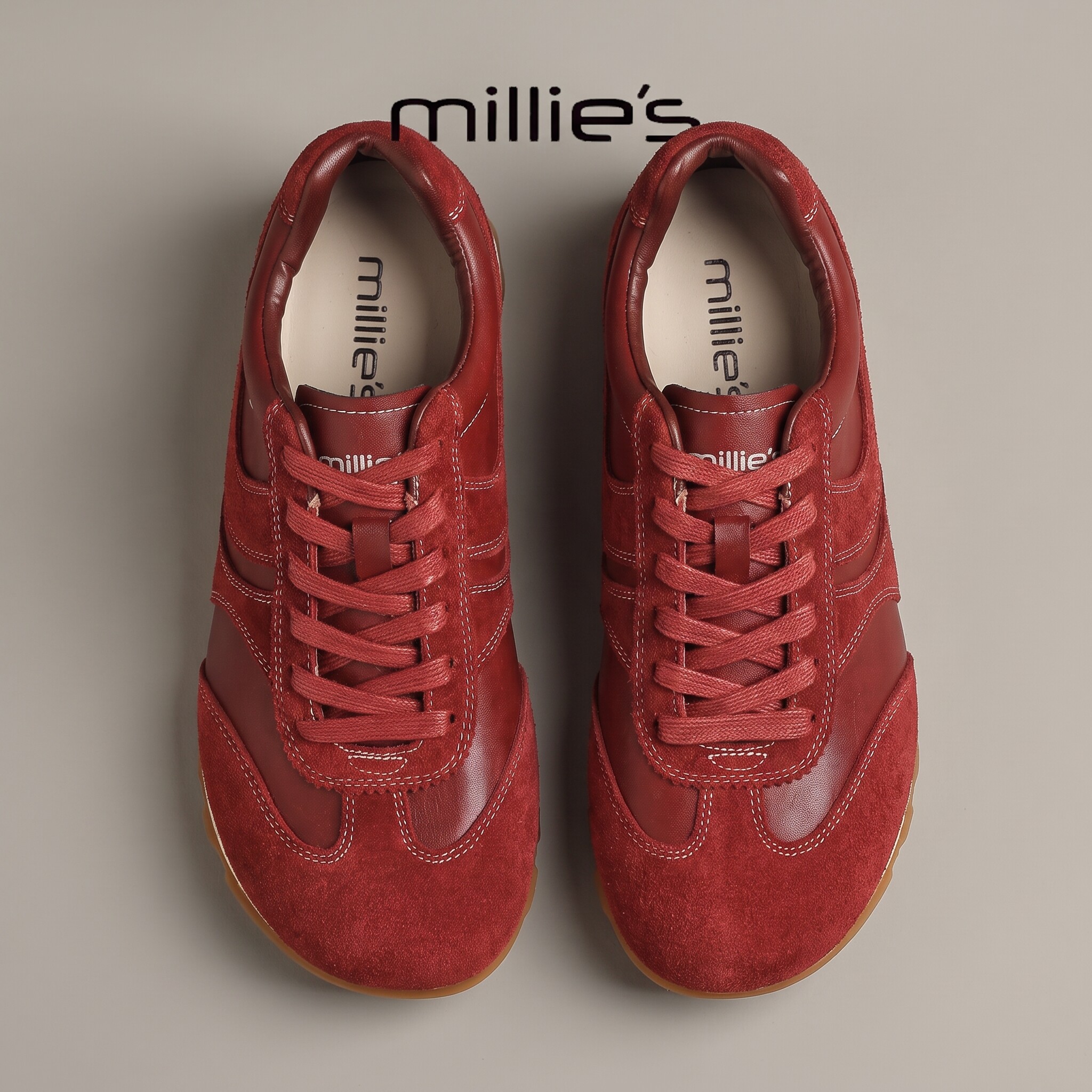MILLIE'S/妙丽真皮德训鞋