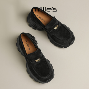 百搭休闲平底舒适女鞋 妙丽2025新款 时尚 森林通勤德训鞋 MILLIE