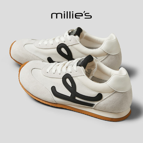 MILLIE'S/妙丽真皮德训鞋女