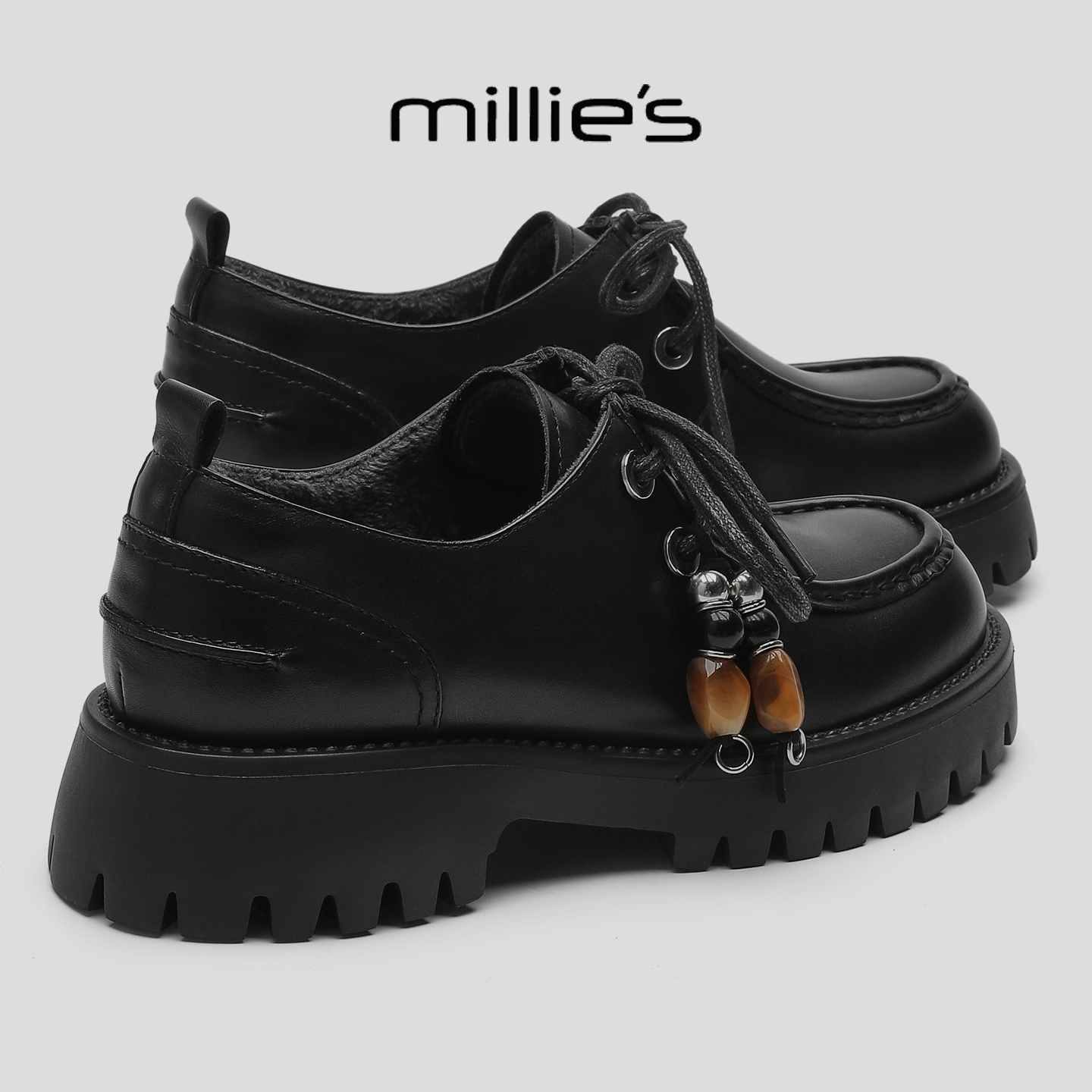 MILLIE'S/妙丽厚底加绒休闲鞋