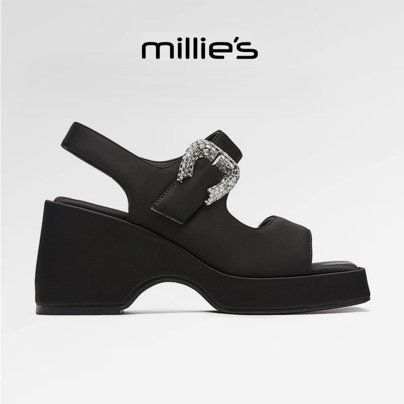 MILLIE'S/妙丽方头厚底凉鞋