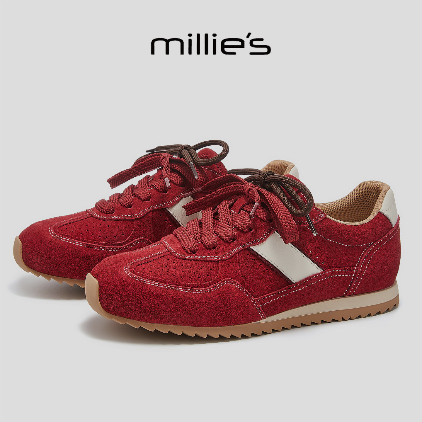 MILLIE'S/妙丽复古平跟休闲鞋