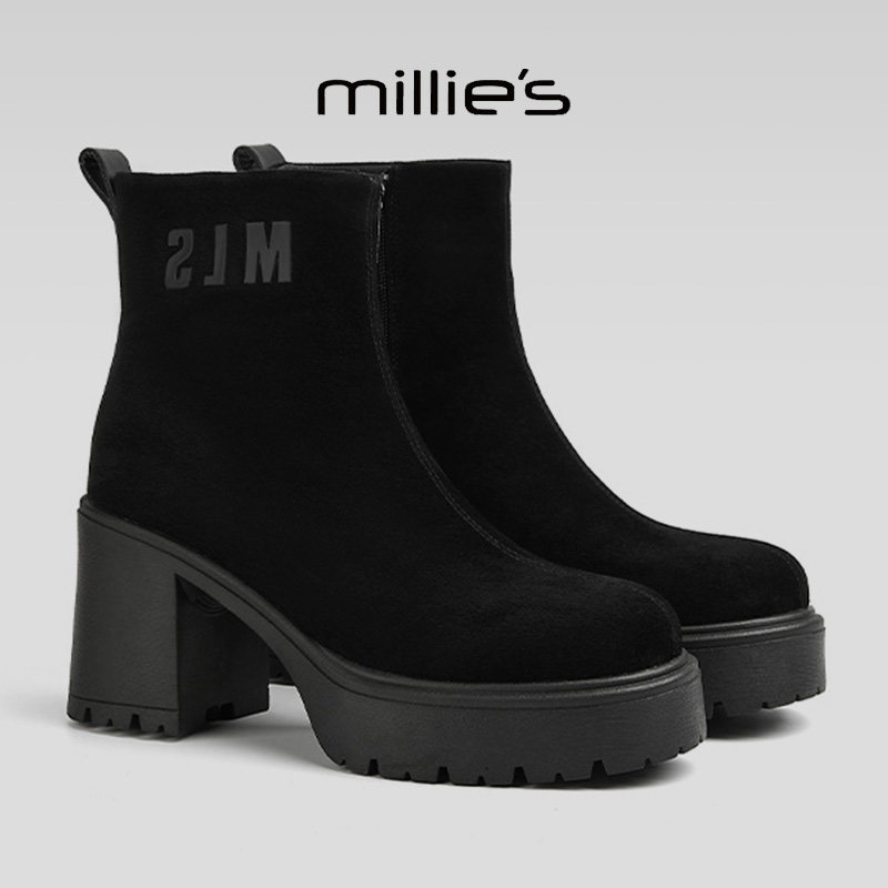 MILLIE'S/妙丽真皮马丁靴女