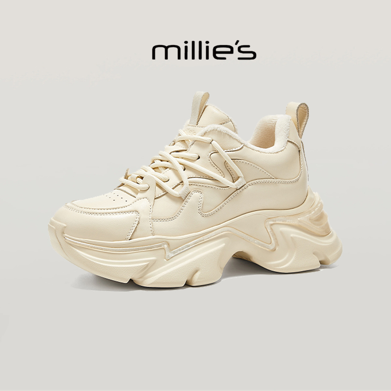 顺丰包邮妙丽新款系带老爹鞋女