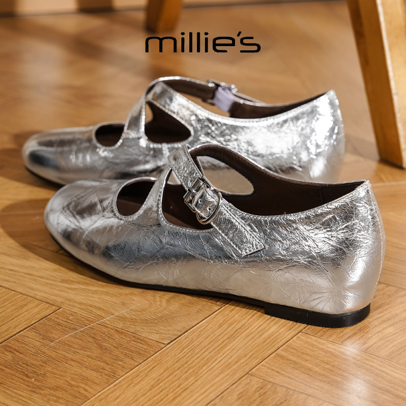 MILLIE'S/妙丽法式复古风单鞋
