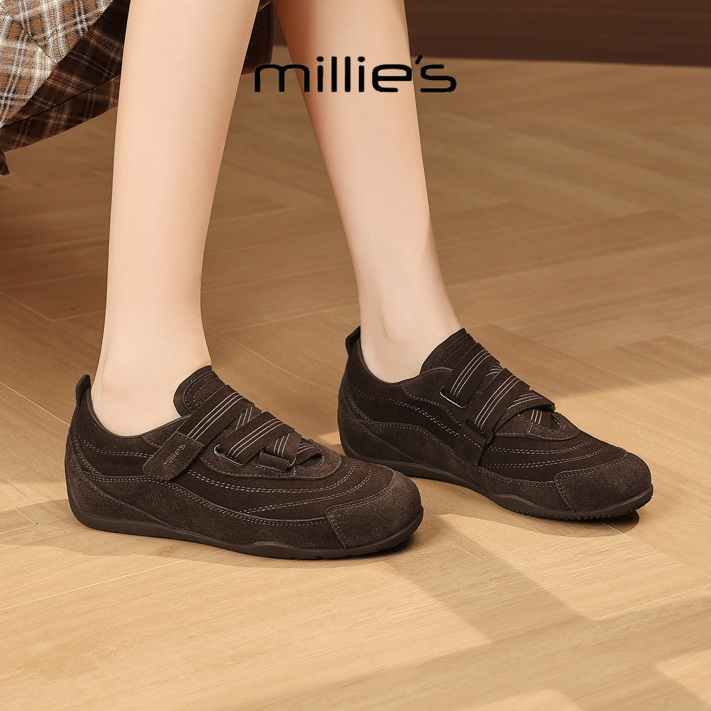 MILLIE'S/妙丽真皮休闲女鞋