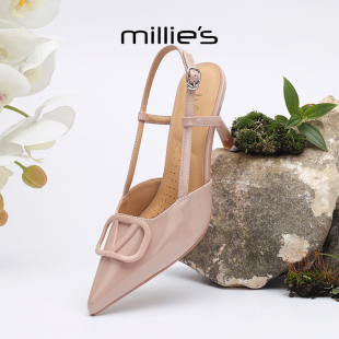 一字带玛丽珍鞋 妙丽尖头高跟日常通勤气质百搭时尚 MILLIE
