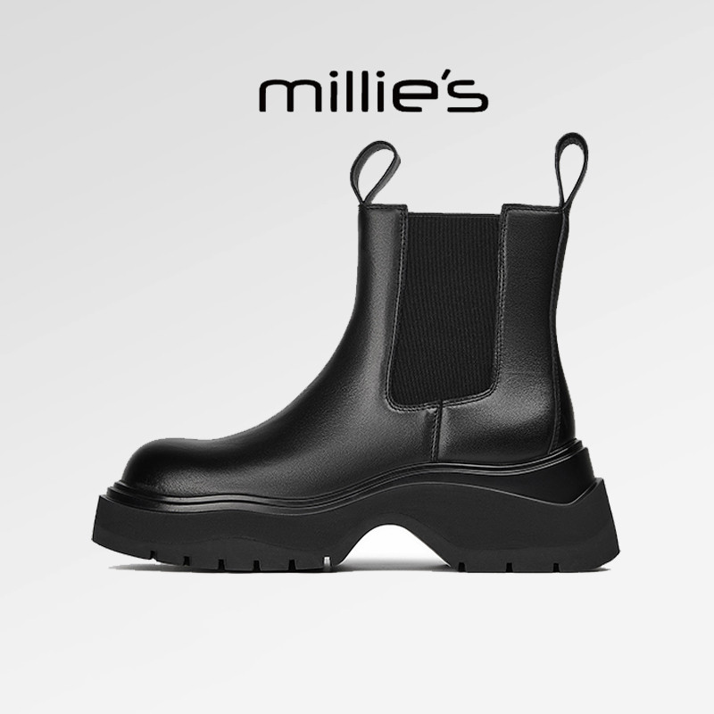 2024新款英伦风厚底真皮马丁靴