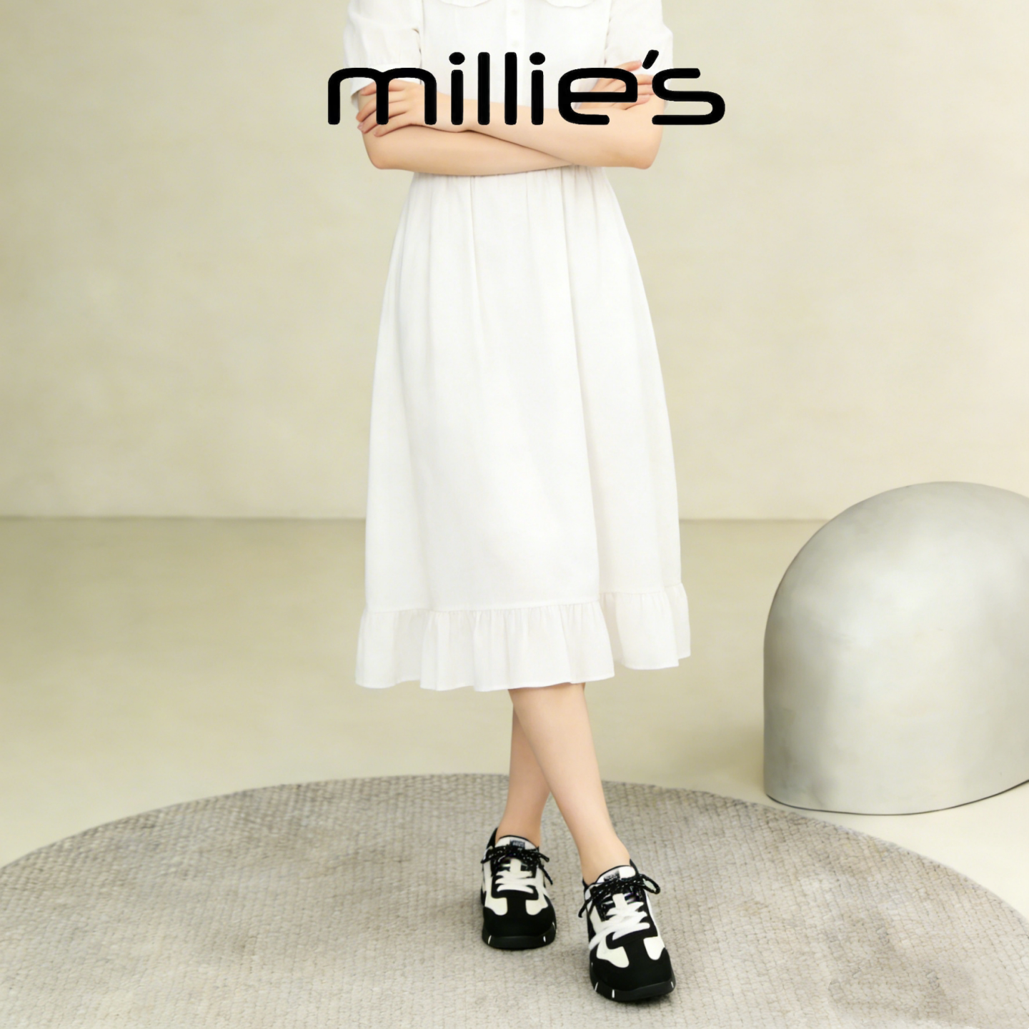 MILLIE'S/妙丽真皮德训鞋女图片