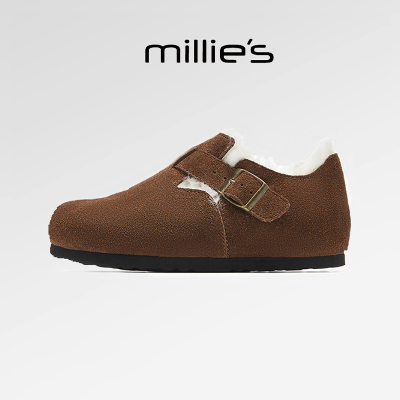 2024新款一脚登保暖毛毛鞋女