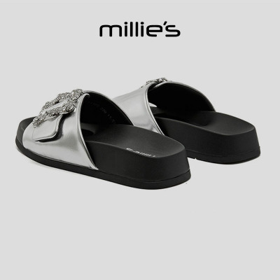 MILLIE'S/妙丽法式水钻凉鞋女