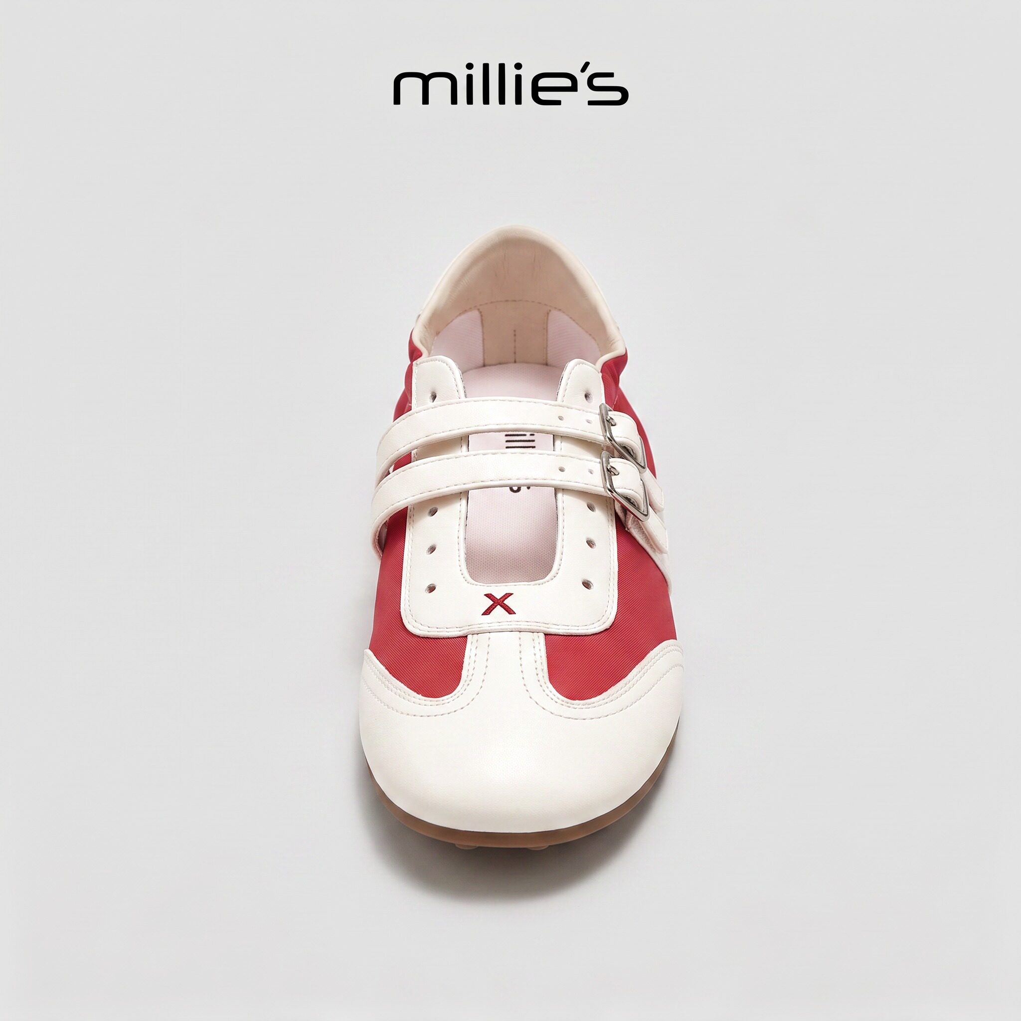 MILLIE'S/妙丽真皮厚底休闲鞋图片