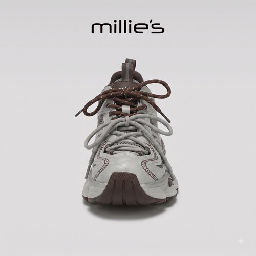 MILLIE'S/妙丽真皮厚底休闲鞋