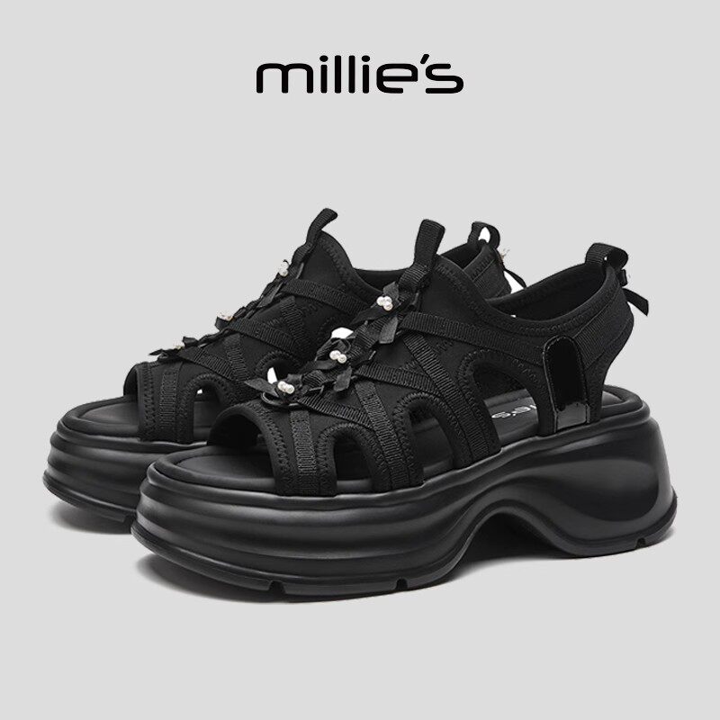 MILLIE'S/妙丽厚底增高凉鞋