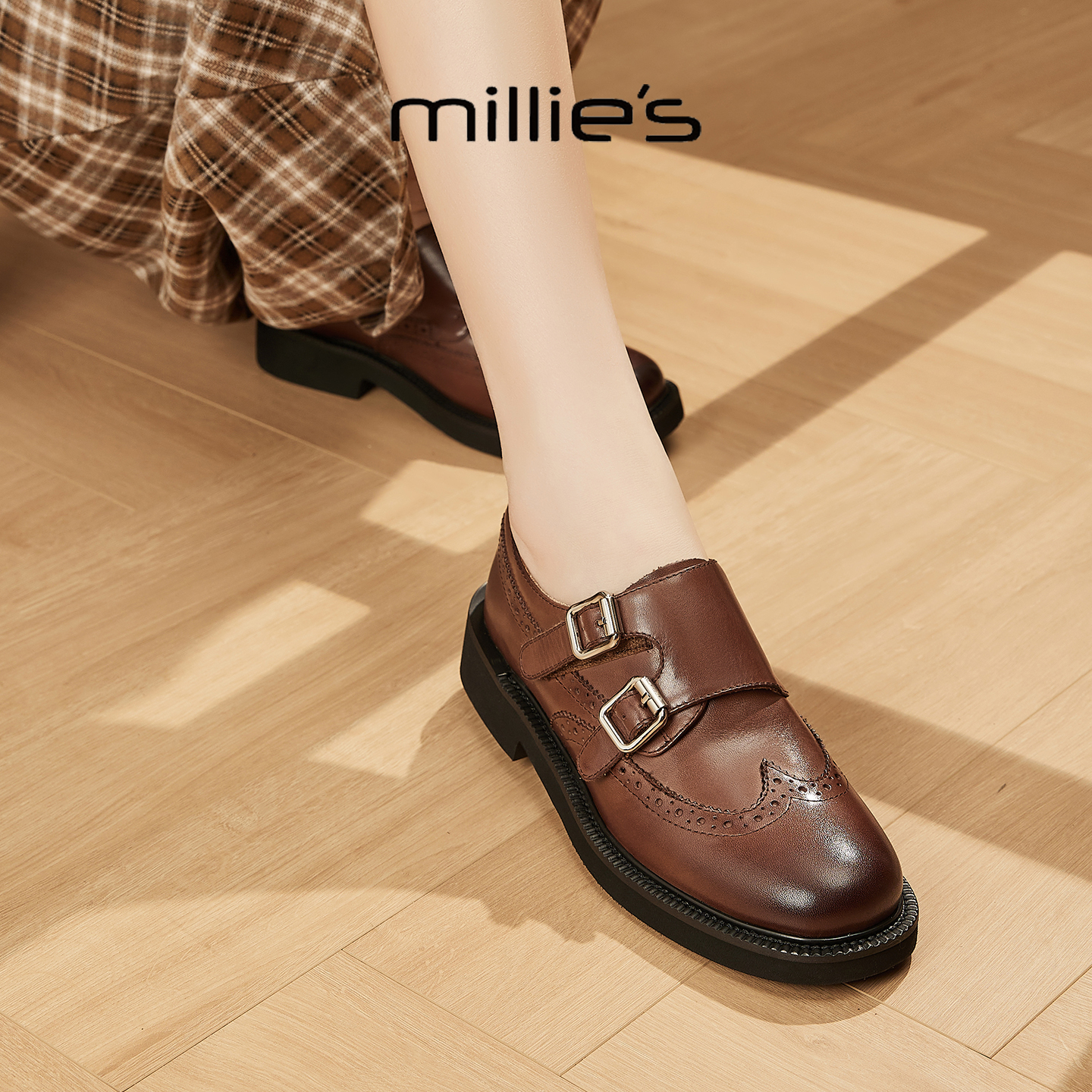 MILLIE'S/妙丽真皮女士单鞋